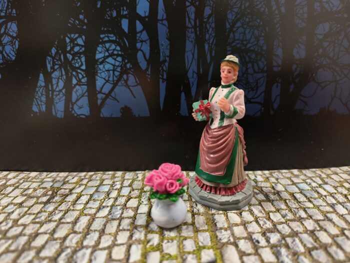 Bloempotje Licht Rose Rozen - Afbeelding 2