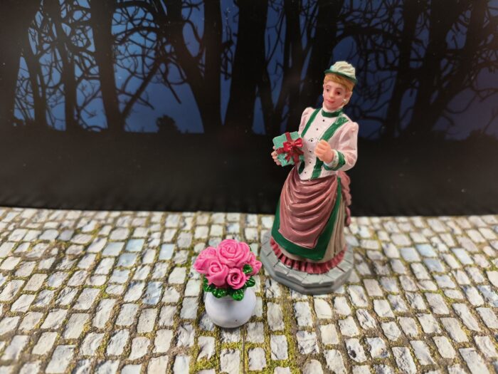 Bloempotje Licht Rose Rozen - Afbeelding 3