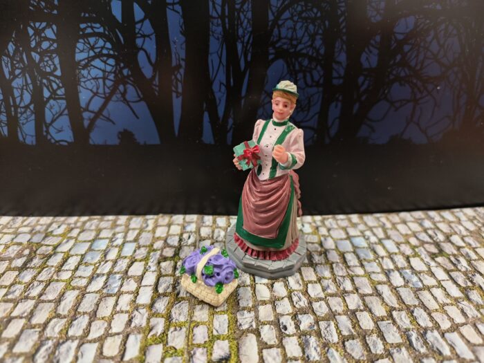 Mandje Lila bloemen - Afbeelding 3