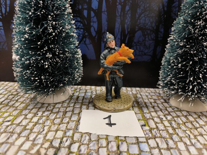 IMG20250430140439 Intratuin Foto 1 Brandweerman met hond - Afbeelding 1