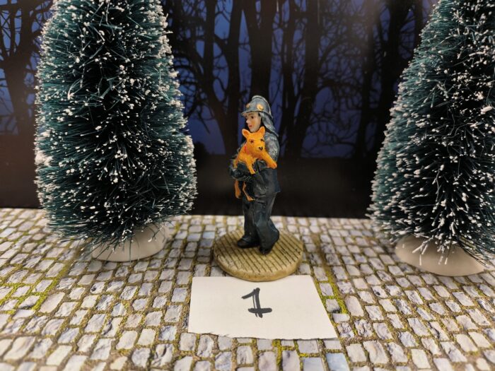 Intratuin Foto 1 Brandweerman met hond - Afbeelding 2