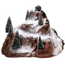 Village mountain with trees