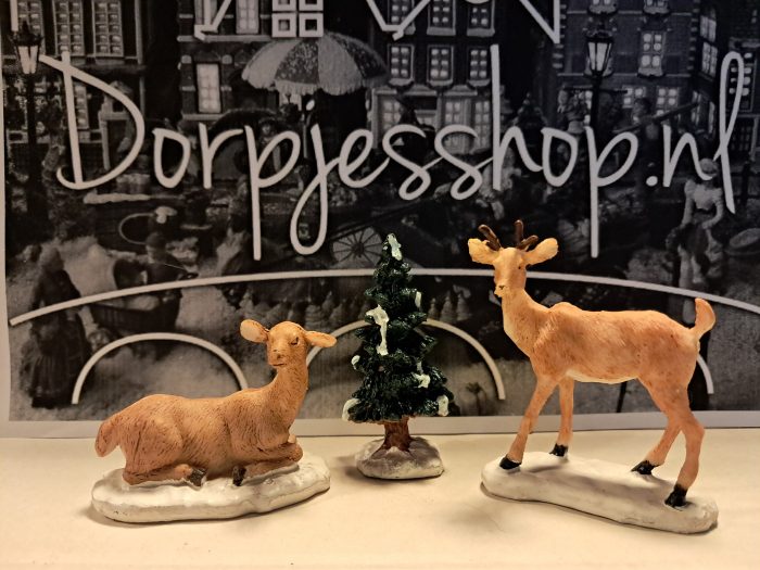 Stag and doe (3) - Afbeelding 1