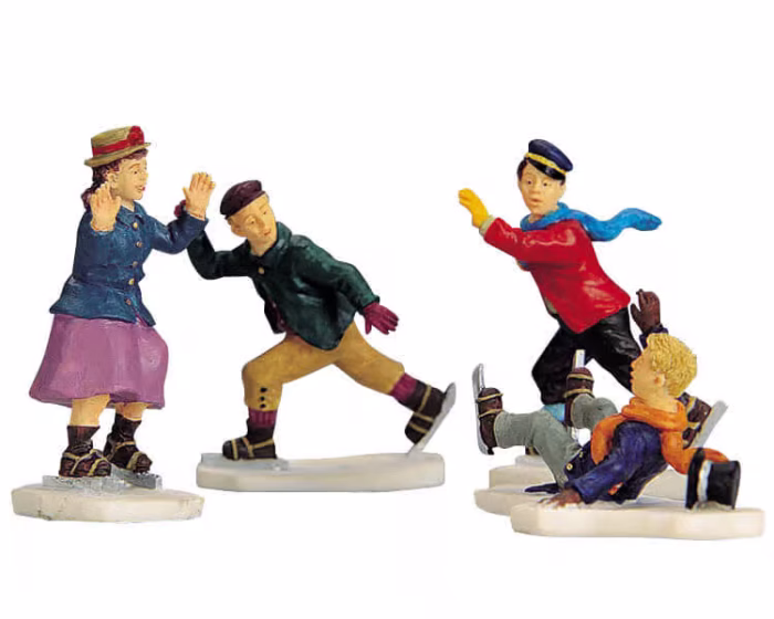 Lemax Ice Skating Follies,Set Of 4.* - Afbeelding 1