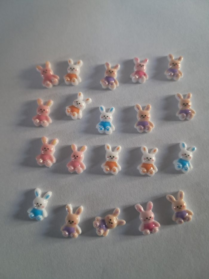 Mini paashaasjes plat(20) - Afbeelding 1