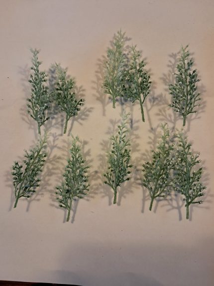 Witte bloempjes stengel(10)