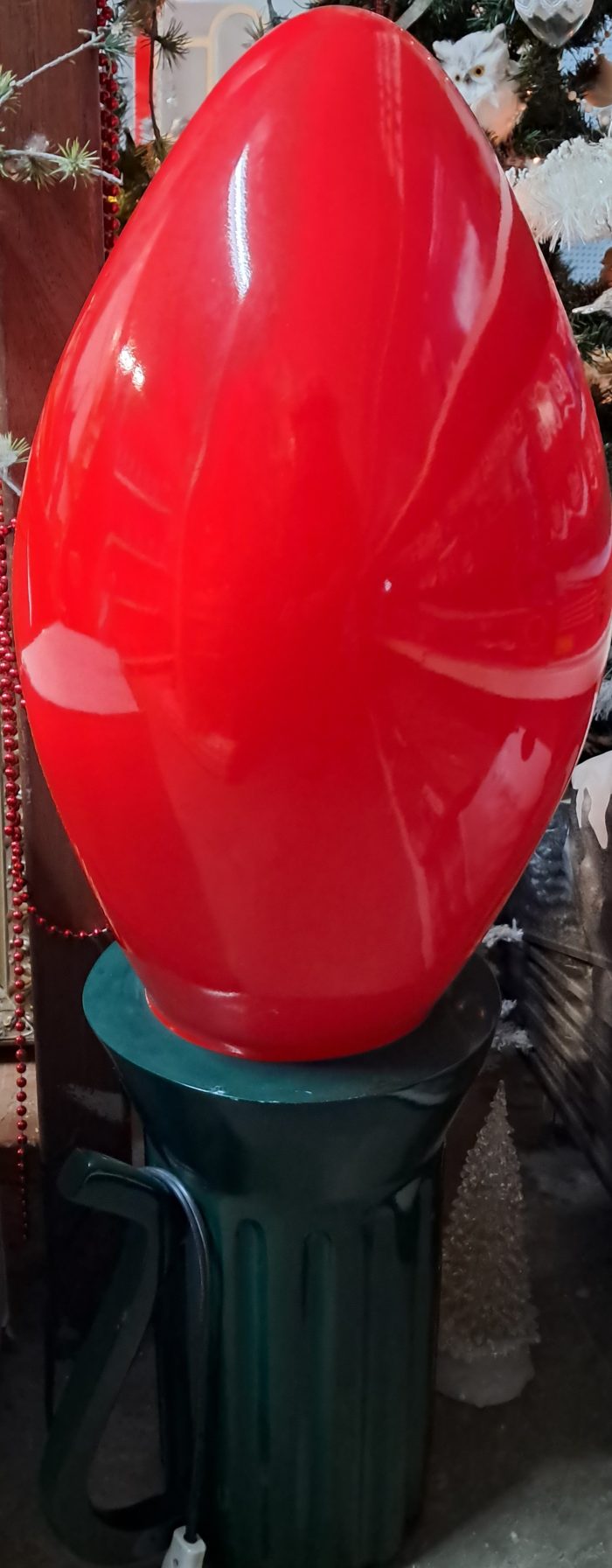 rode lamp1 Grote rode kerstlamp beeld - Afbeelding 1