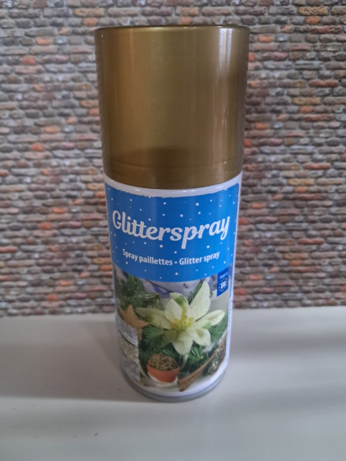 Glitterspray goud - Afbeelding 1