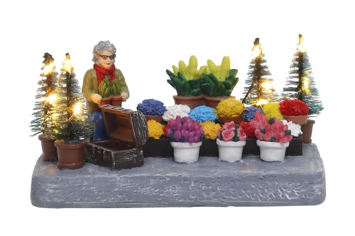 Market vendor plants and flowers - Afbeelding 1