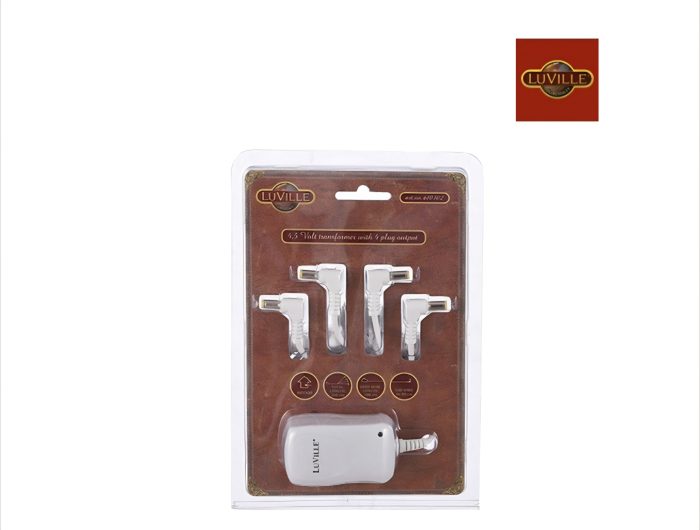 Switch adapter 4,5 volt with 4 plugs out - Afbeelding 1