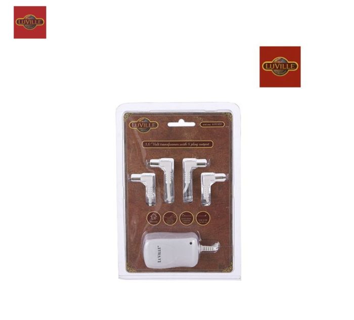 Switch adapter 3 volt with 4 plugs out - Afbeelding 1