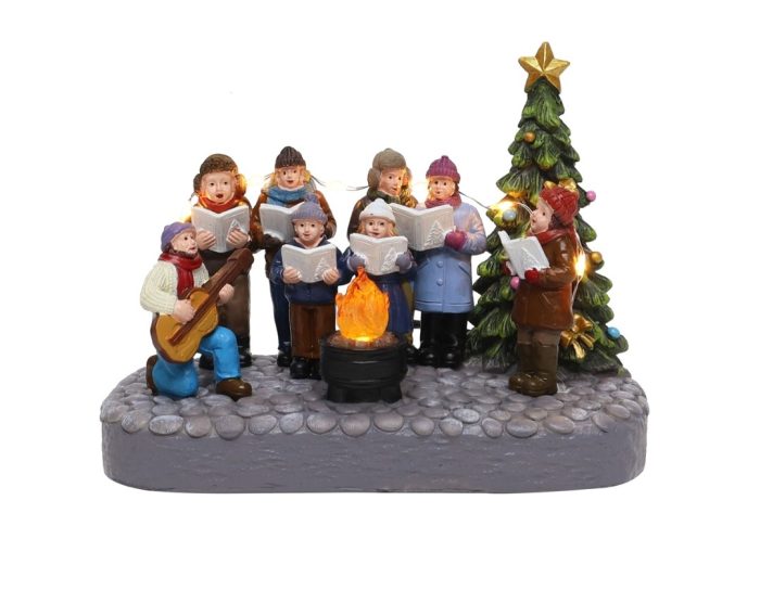 koor Choir around christmas tree - Afbeelding 1