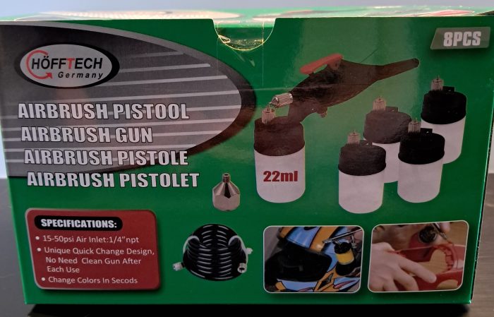 Airbrush Pistool Set, 8dlg. - Afbeelding 1