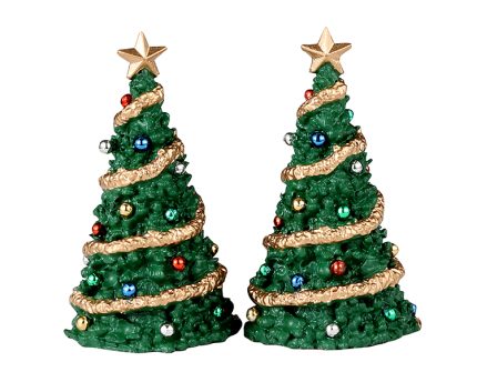 Classic Christmas Tree,Set Of 2.