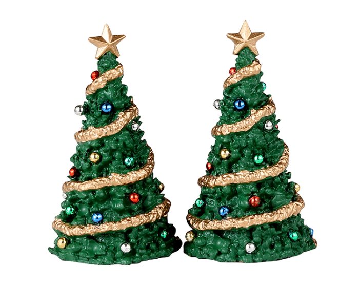 Classic Christmas Tree,Set Of 2. - Afbeelding 1