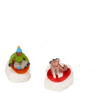 Dog Snow Saucer Fun,Set Of 2!