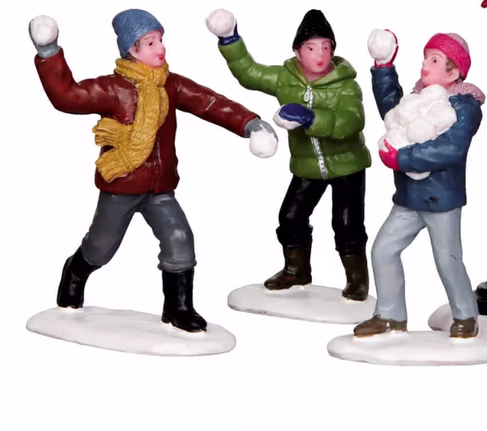 Snowball Fight,Set Of 3! - Afbeelding 1