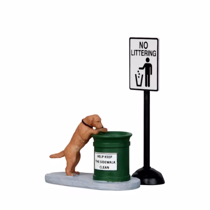 No Littering,Set Of 2.