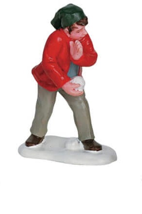 Snowball Fight,Alleen De Jongen Rode Jas!