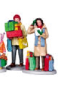 Holiday Shoppers,Set Of 2!