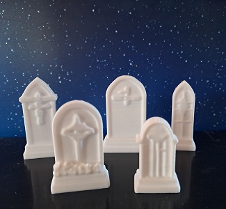 Reaper Bones Grafstenen,Set Of 5.