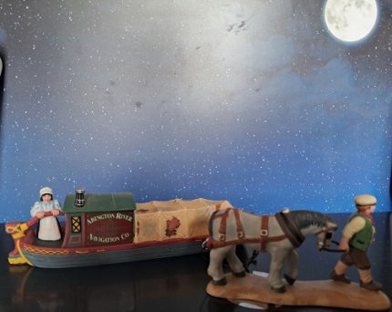 Abington Canal Boat,Set Of 2.