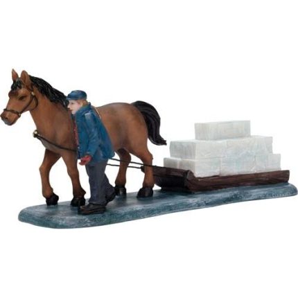 DV Paard Met Slee En IJsblokken.*