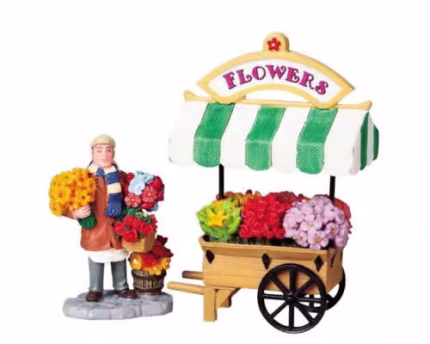 Lemax Flower Cart,set of 2.*