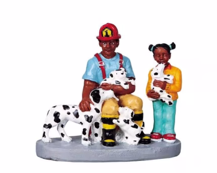 Lemax Firehouse Family.*
