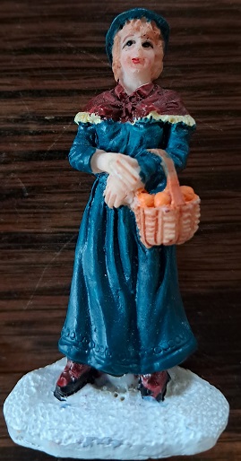 X-Mas Dame Met Mandje.*