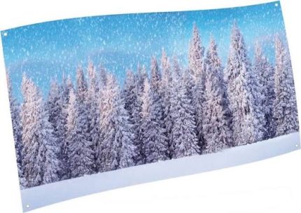 MyVillage Sneeuwbos Achtergronddoek.*