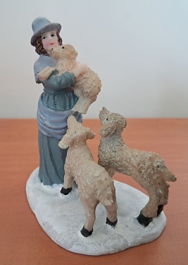 X-Mas Mary With Lambs.*