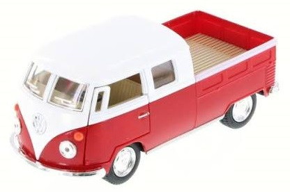 E&R VW 1963 Bus Double Cab Pickup Red.*