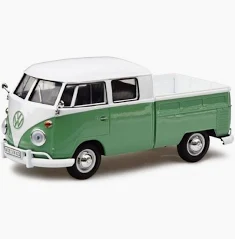 E&R VW 1963 Bus Double Cab Pickup Green.*