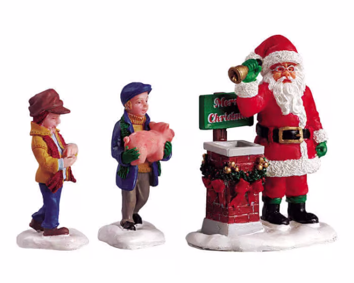 52096 Lemax Donation Santa,set of 3.* - Afbeelding 1