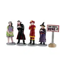 Lemax Line Starts Here,set of 5.*