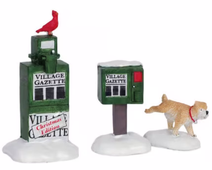 Lemax Newspaper Box,set of 3.*