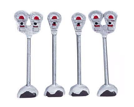 Lemax Parking Meters,set of 4.*
