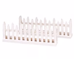 84812 Lemax Wooden Fence,set of 2.* - Afbeelding 1