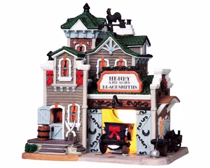 85695 Lemax Henry And Sons Blacksmiths.* - Afbeelding 1