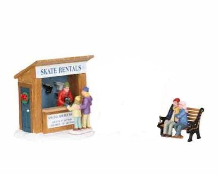 Lemax Skate Rentals, Set Of 2!*
