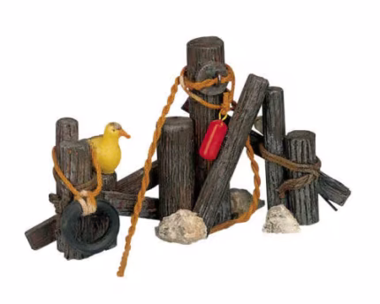 Lemax Wooden Mooring.*