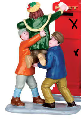 Lemax Mailbox Teamwork ,alleen de kinderen!*