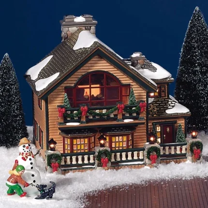 Dept56 Christmas Lake Chalet Original Snow Village.*