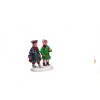 Lemax Visiting Santa,alleen 2 meisjes!*