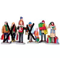 Lemax Holiday Shoppers,Set Of 3!*
