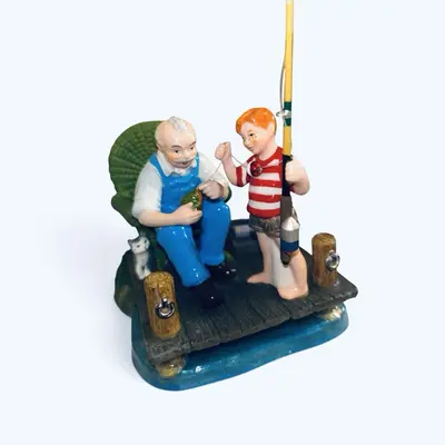 Department 56 Snow Village Gone Fishing.*